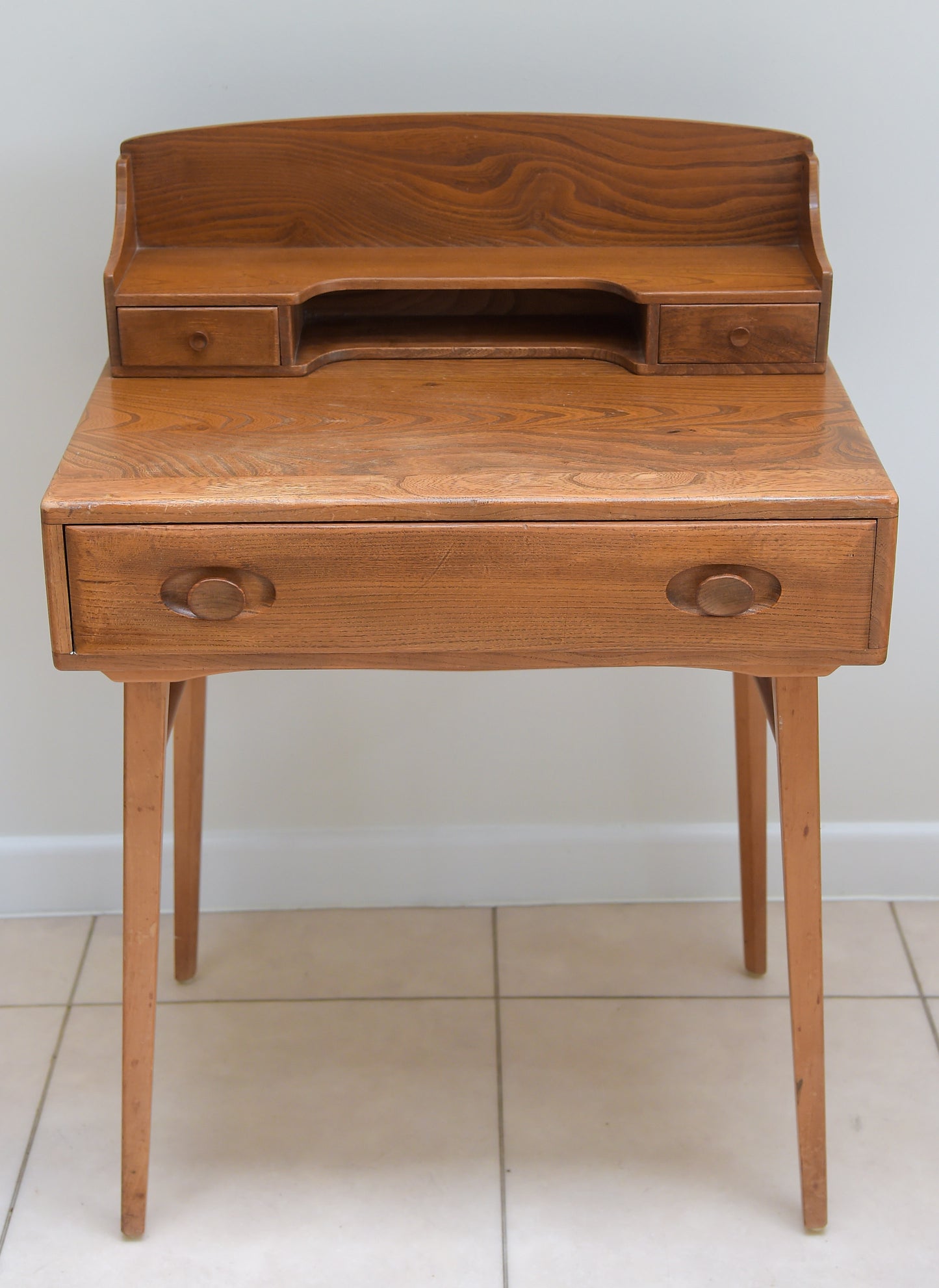 VINTAGE BLUE LABEL WRITING DESK BY LUCIAN ERCOLANI FOR ERCOL
