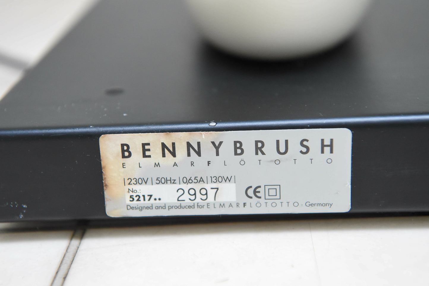 Original 1970's Benny Brush Shoe Polishing Machine By German Manufacturer Elmar Flototto