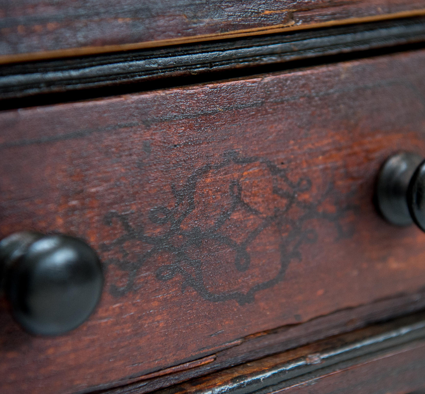 Miniature or apprentice pine chest of drawers, dating from the late 19th Century