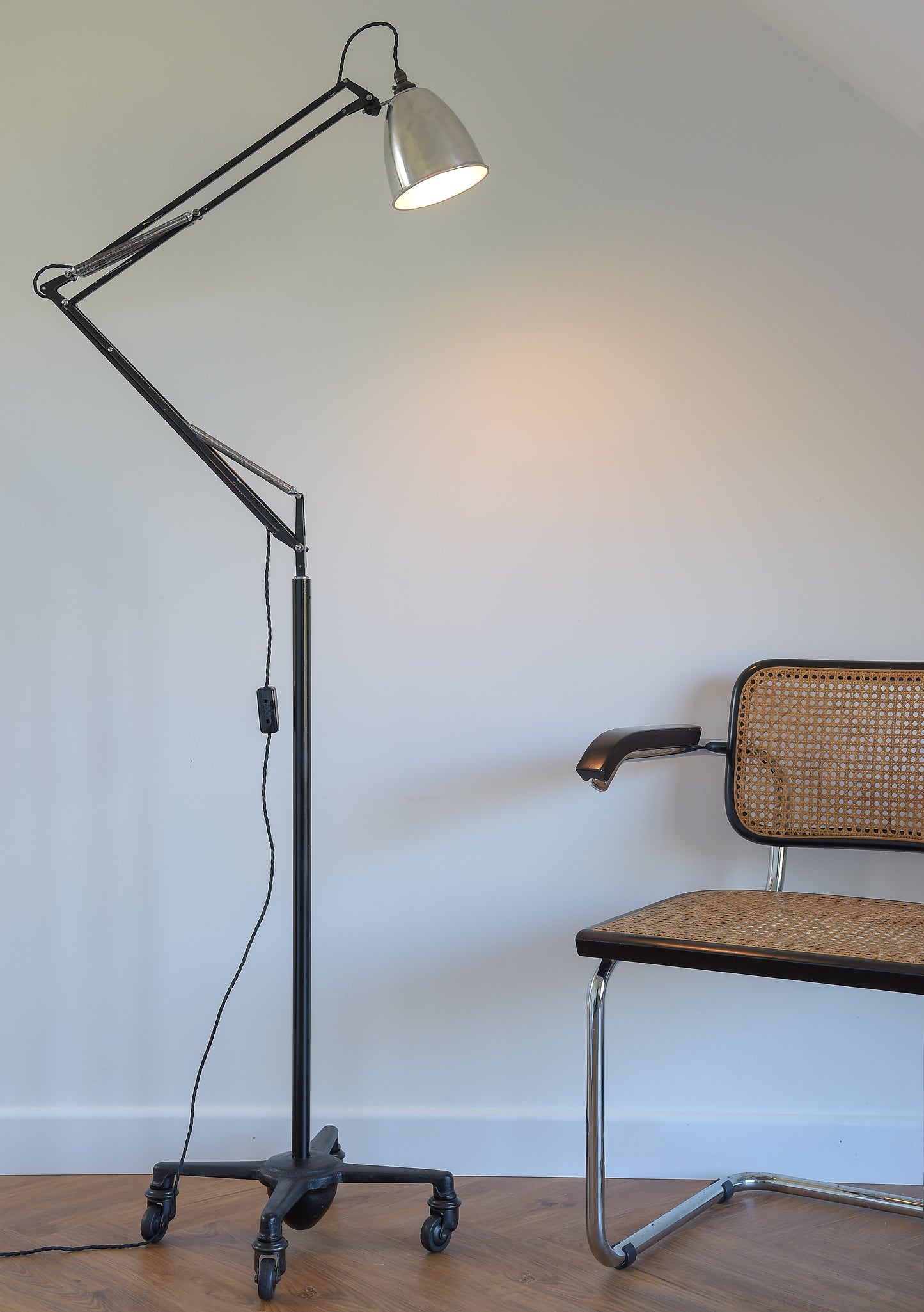 Anglepoise Trolley Lamp Designed By George Cawardine. English 1950's