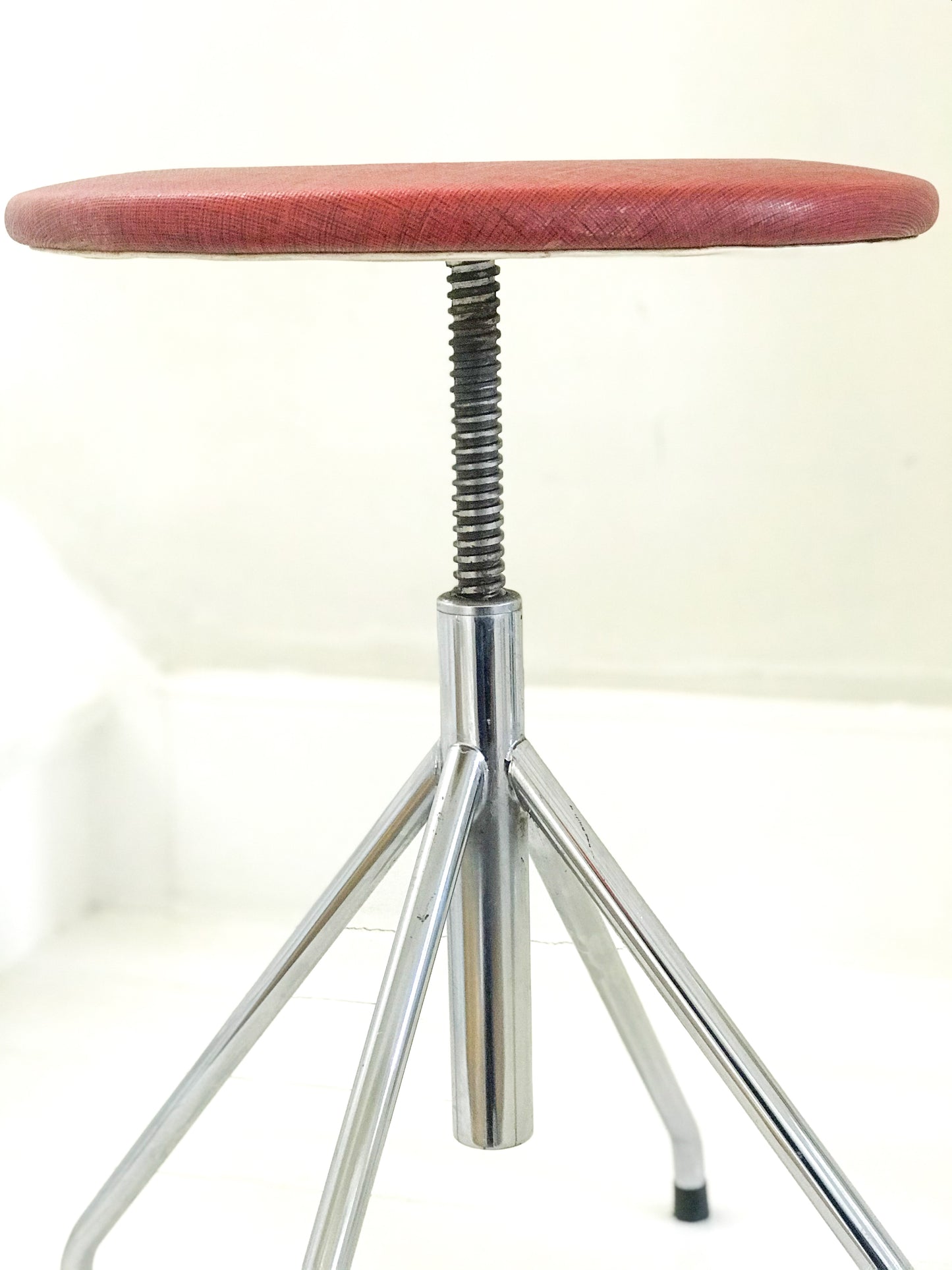 Bauhaus Movement Design Height Adjustable Stool. 1960'S
