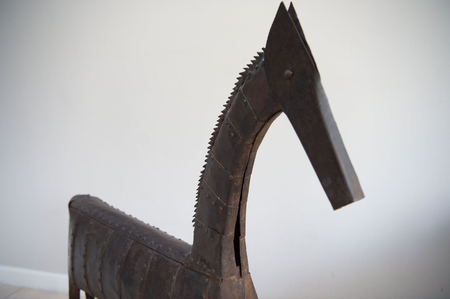 An Early Hand Riveted Steel Horse