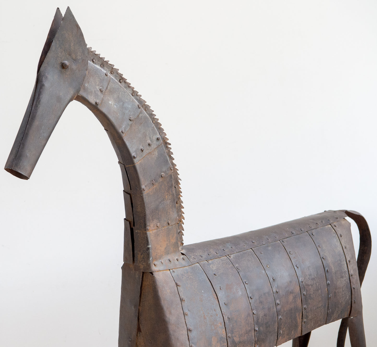 An Early Hand Riveted Steel Horse