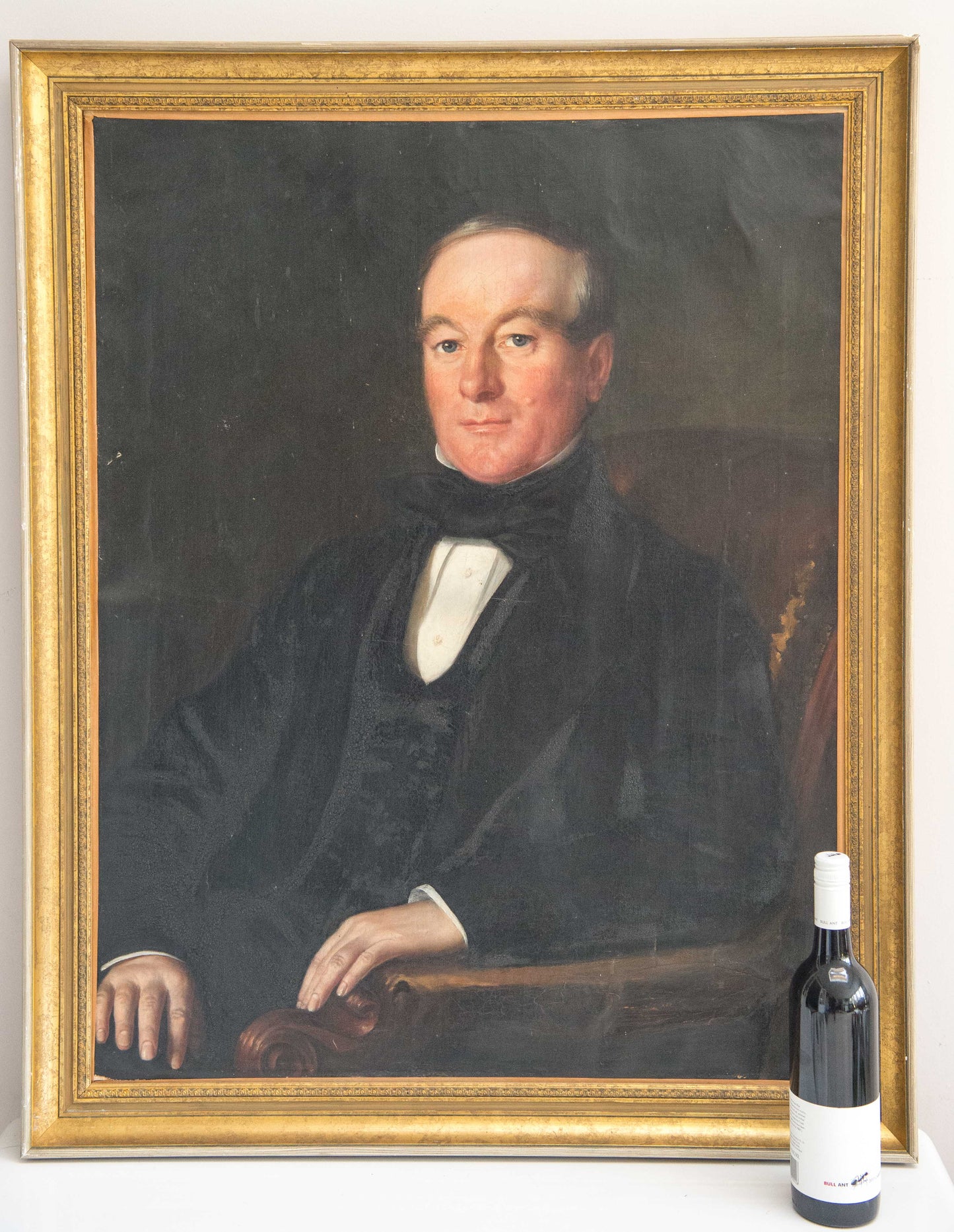 A large English School, circa 1830, oil on canvas portrait of a Gentleman.