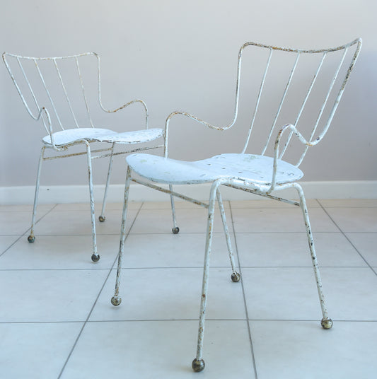 A Pair Of Original 'Antelope' Chairs By Ernest Race From The Festival Of Britain In 1951.