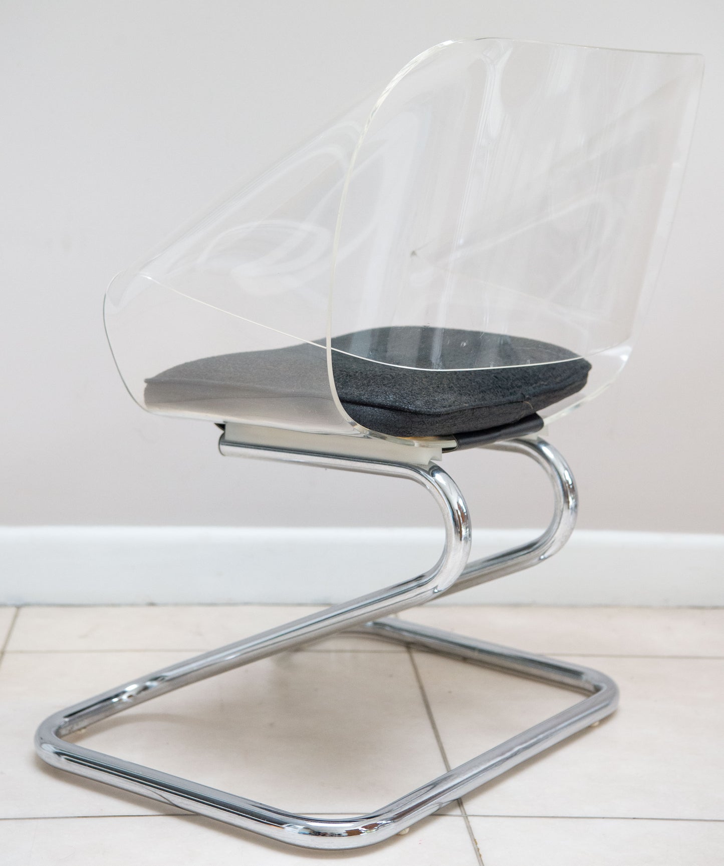 Guzzini Childs Size Armchair In Metal And Acrylic By Harvey Guzzini From 1968.