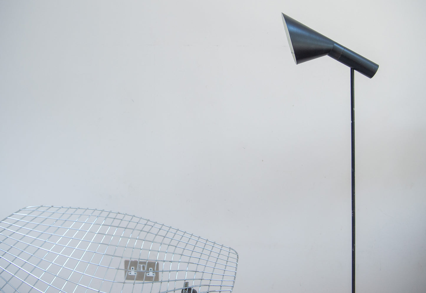 Original First Production Aj Visor Floor Lamp By Arne Jacobsen For Louis Poulsen.