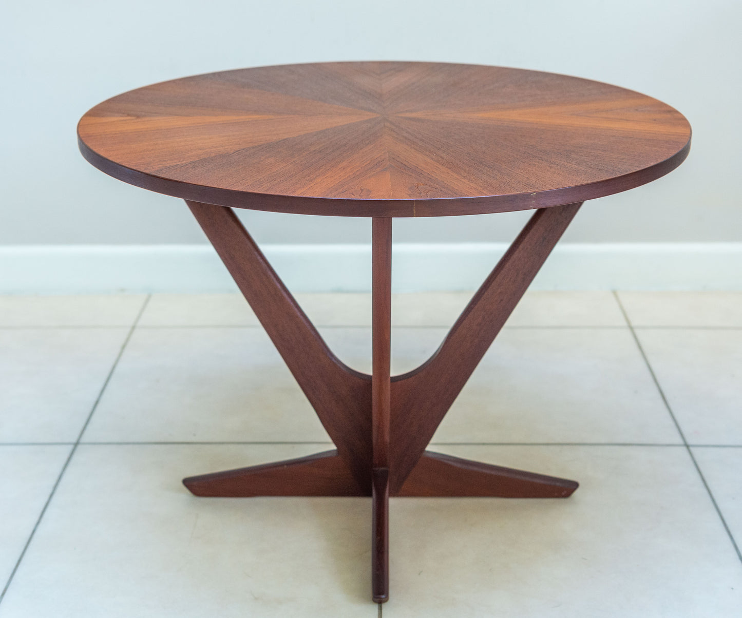 Georg Jensen Round Coffee Table, Model 72 For Kubus. Danish 1960